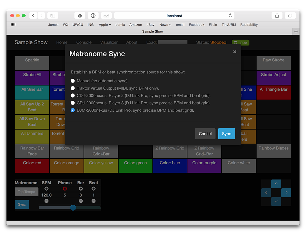 Metronome sync